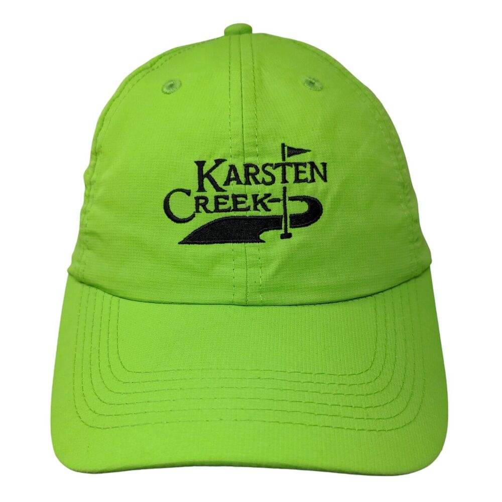 Karsten Creek Strapback Hat Green OSFA Adjustable Embroidered 6 Panel Imperial